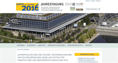 Desktop Screenshot of haematologie-onkologie-2016.com